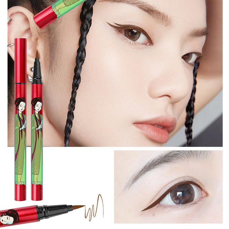 Chinese style eyeliner, long-lasting, smudge-proof and smudge-proof.
